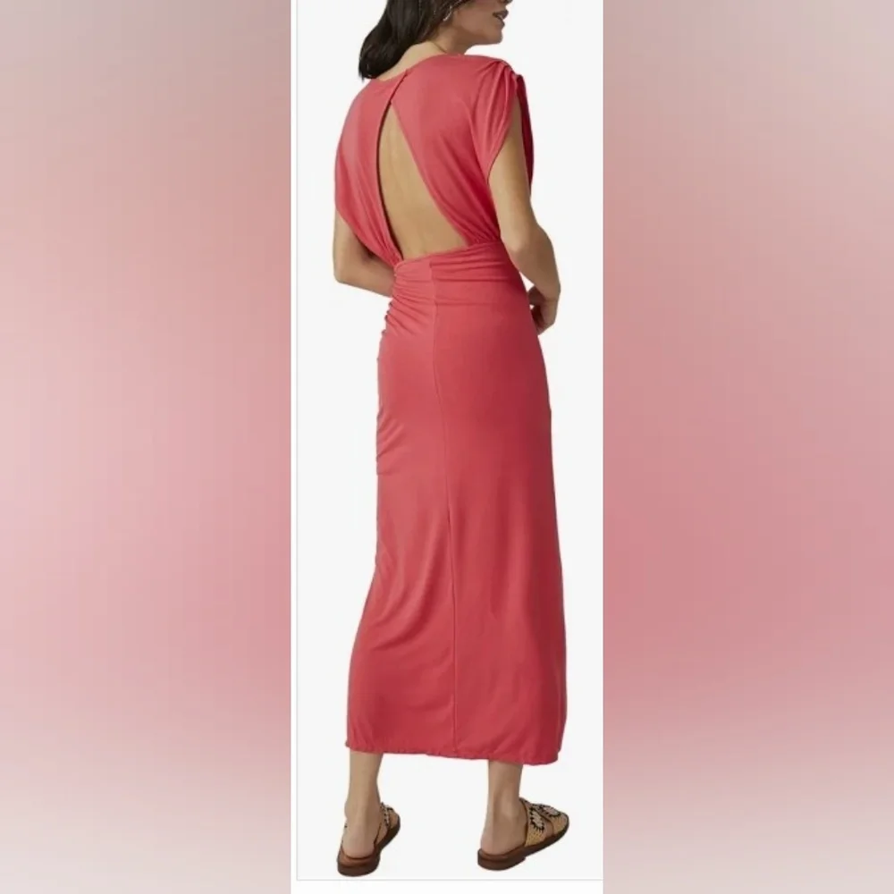 Free People Women's Bella Rose Color Midi Dress.  Size S - Picture 5 of 10